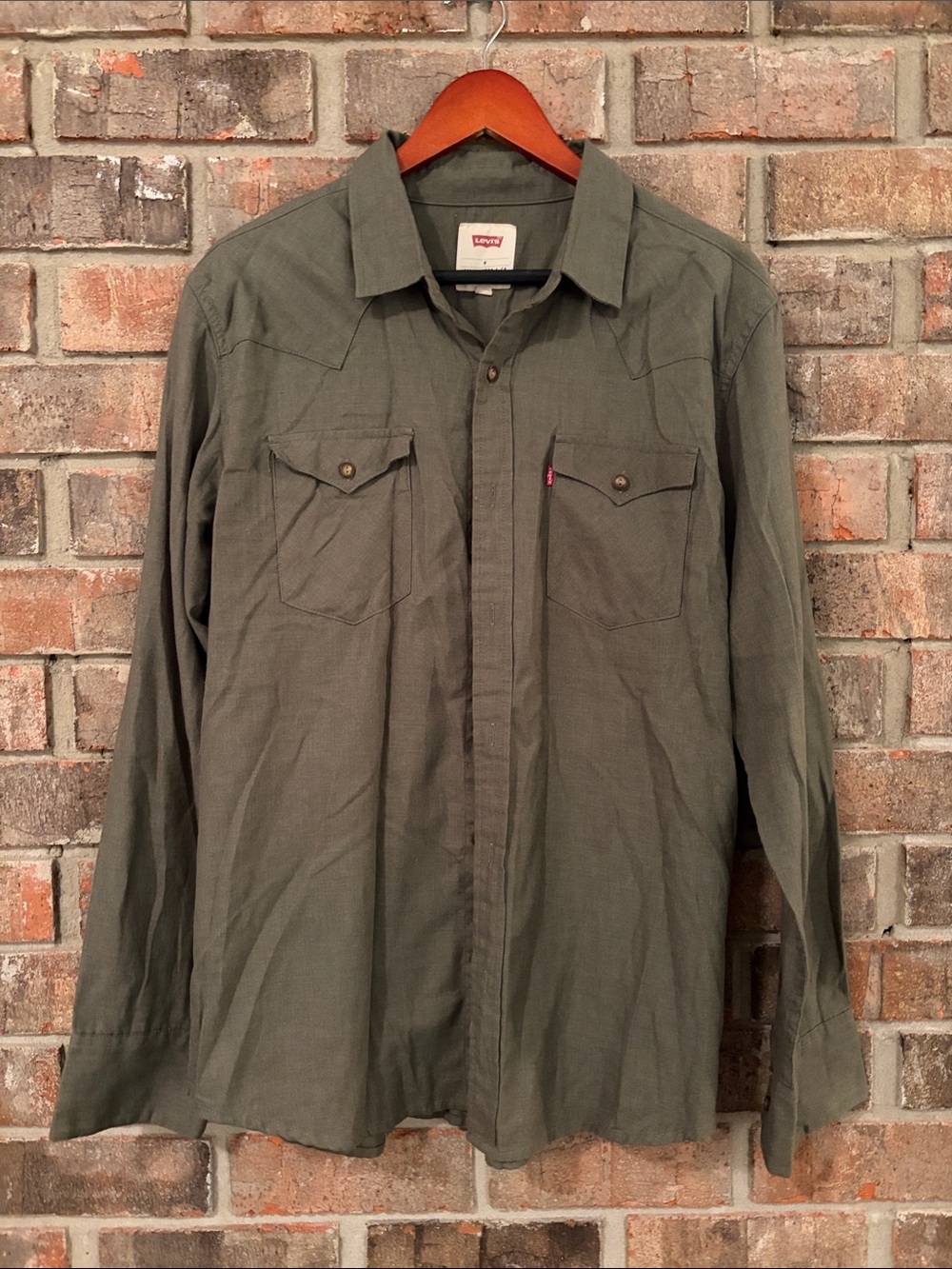 Levi's Olive Green Button Up